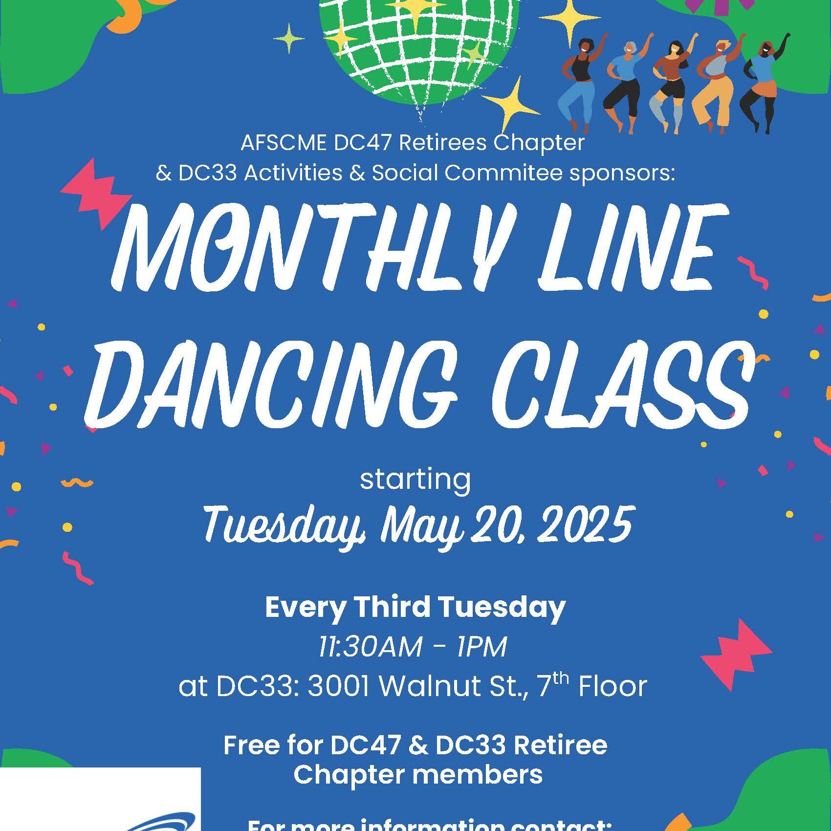 AFSCMEDC47-Retirees-Linedancing-Flyer-2025
