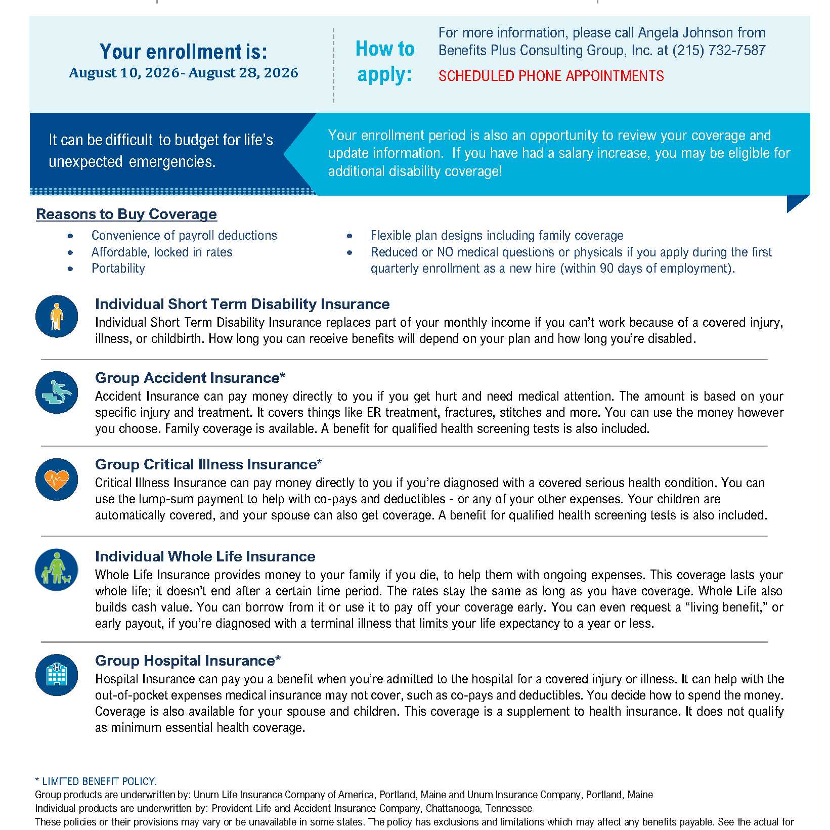 UNUM-AFSCME-DC47-2026-Q3 Enrollment Flyer_ August 10th_ August 28th